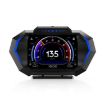 P24 Car HUD Head-up Display OBD+GPS Speedometer Slope Meter - 1