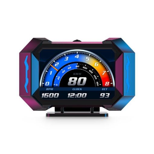 P25 Car HUD Head-up Display OBD+GPS LCD Multifunction Instrument - 1