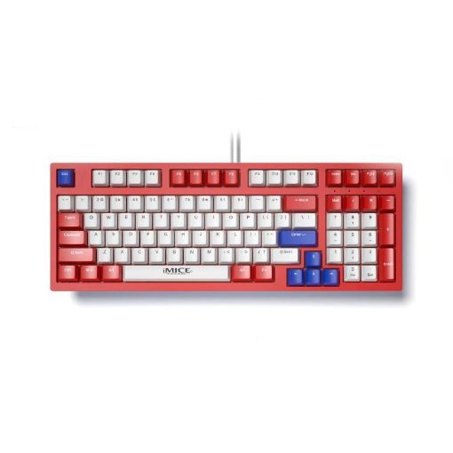 iMICE GK-500 Type-C Wired Mechanical Gaming Keyboard (Red) - 1