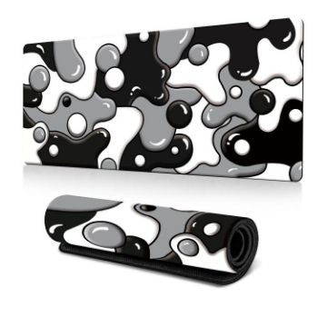 Abstract Fluid Color Blending Mouse Pad - Non-Slip Rubber Desk Mat 300x600mm - 1