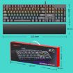 iMICE GK-600 USB Wired RGB Mechanical Gaming Keyboard with Hand Rest - 6