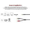 VEGGIEG 3.5mm to 2RCA Audio Cable, 8m for Phone & Computer Speaker - 6
