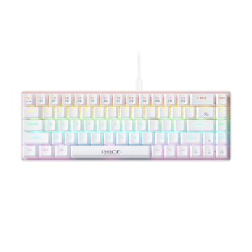 iMICE GK-690 Type-C Wired Mechanical Keyboard - White - 1