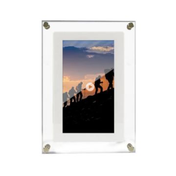 10.1" Acrylic Digital Photo Frame Video Music Player Album (AU Plug) - 1