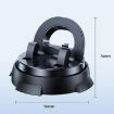360 Rotating Car Phone Holder - Powerful Dashboard Mount (Black) - 3