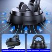 360 Rotating Car Phone Holder - Powerful Dashboard Mount (Black) - 7