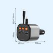 Multifunctional PD Bluetooth USB Car Charger 8 Pin+TYPE-C Fast Lighter - 2