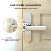 White Baby Room Cushion Mute Door Closer & Anti Collision Lock Cover - 4