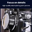 LED Screen Alarm Clock - 12/24H, Loud Metal, Night Light, Plug-In (Black) - 5