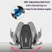 Black Carbon Fiber Clip-on Gravity Car Phone Holder - Hook Clip - 5