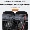 Black Carbon Fiber Clip-on Gravity Car Phone Holder - Hook Clip - 7