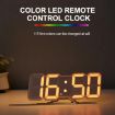 RGB 3D Digital Clock: Voice Control, Adjustable Brightness, Temp Display - 3