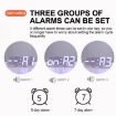 RGB 3D Digital Clock: Voice Control, Adjustable Brightness, Temp Display - 7