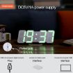 RGB 3D Digital Clock: Voice Control, Adjustable Brightness, Temp Display - 9