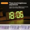 RGB 3D Digital Clock: Voice Control, Adjustable Brightness, Temp Display - 6