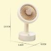 Green Deer Student USB Desktop Fan with Replaceable Animal Ears, Multi-Speed - 3