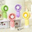 Rechargeable Handheld Fan with Phone Holder - Green Outdoor Camping Fan - 2