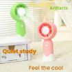 Rechargeable Handheld Fan with Phone Holder - Green Outdoor Camping Fan - 6