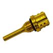 CNC Aluminum Alloy Hexagonal Oil Dipstick Motorcycle Decoration Yellow - 1
