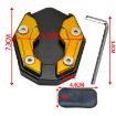 CNC Aluminum Motorcycle Side Support Anti-slip Pad Red - JCBD-002 - 3