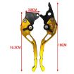 Red Aluminum Alloy Handlebar Lever - TJSB-032 Left Drum Right Disc Brake Clutch - 3