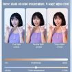 Rechargeable Clip-On Selfie Ring Light with Mirror - 3 Color Modes, White - 6