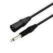 VEGGIEG 3Pin XLR Speaker Cable 0.3m 6.5mm to XLR Male Audio Mic - 1