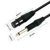 VEGGIEG 3Pin XLR Speaker Cable 0.5m Balanced Audio Mic Cable - 2