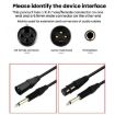 VEGGIEG 3Pin XLR Speaker Cable 0.5m Balanced Audio Mic Cable - 4