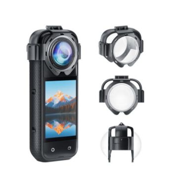Insta360 X5 Anti-Fog Snap-On Lens Protector Durable Glass Cover - 1
