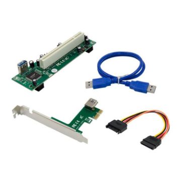 SUNWEIT ST45 PCIe X1 to PCI Slot ASM1083 Bridge Card Adapter - 1