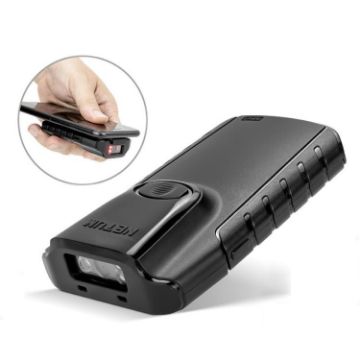 NETUM E800 2D QR Barcode Scanner - Portable Wireless Bluetooth Clip - 1