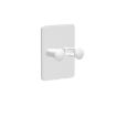 Wall-Mounted No-Drill Shaver Organizer 3-Pack Razor Hook (White) - 1