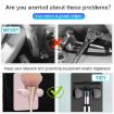 Wall-Mounted No-Drill Shaver Organizer 3-Pack Razor Hook (White) - 3