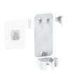 Wall-Mounted Curling Iron Organizer with Adjustable Clamps - White - 1