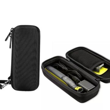 Philips OneBlade Shaver EVA Storage Bag - Shockproof Travel Case, Black - 1