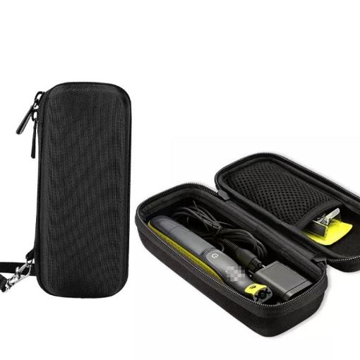 Philips OneBlade Shaver EVA Storage Bag - Shockproof Travel Case, Black - 1