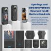 Insta360 X5 Action Camera Body Case + Lens Cap Protective Black - 8