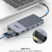 MCY 12-In-1 USB-C Hub: Triple Monitor, 1000Mbps LAN, 2 HDMI, 85W PD - 5