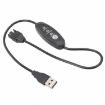 USB to 4 Pin Booster Cable 98cm - Adjustable Speed 12V Case Fan Cable - 1