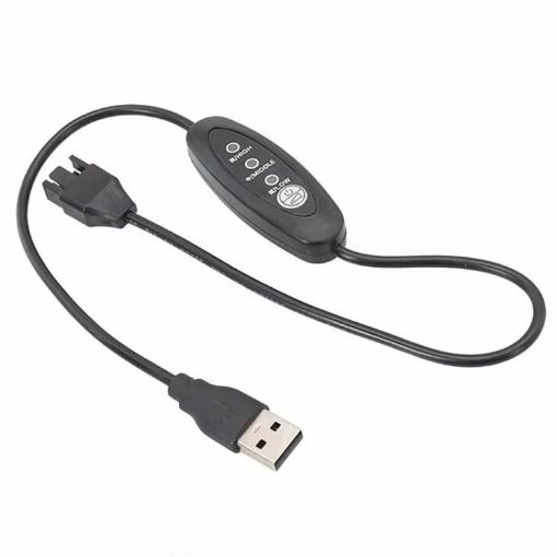 USB to 4 Pin Booster Cable 98cm - Adjustable Speed 12V Case Fan Cable - 1