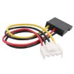 15cm DVR Power Cable 4P to SATA 15P HDD Connector Cable - 5