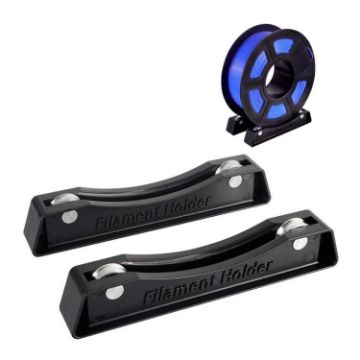 Adjustable 3D Printer Filament Holder - Universal FDM Spool Rack (Black) - 1