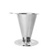V60 Stainless Steel Coffee Filter with Base, 1-3 Cups, 300-Mesh Pour Over - 1