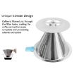 V60 Stainless Steel Coffee Filter with Base, 1-3 Cups, 300-Mesh Pour Over - 7