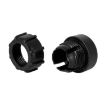 3pcs 1/4 Screw Connector Car Tuning 17mm Ball Head Phone Holder White - 3