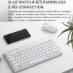 Rapoo 8000GT Wireless Keyboard Mouse Set for Laptop Tablet Phone (Black) - 4