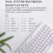 Rapoo 8000GT Wireless Keyboard Mouse Set for Laptop Tablet Phone White - 6