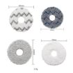 ECOVACS Deebot T30 Pro/MAX Sweeper Accessories - 3 Gray Wave Wipes - 6