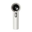 High Speed 100-Gear Bladeless Mini Handheld Fan with Digital Display - White - 1